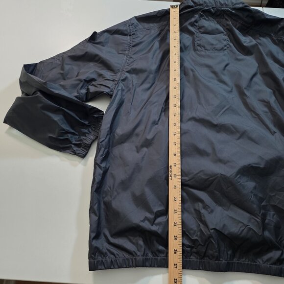 Tommy Bahama Windbreaker Half Zip Jacket Men M Navy Anorak LS Hood Preppy Nautic - Picture 7 of 16